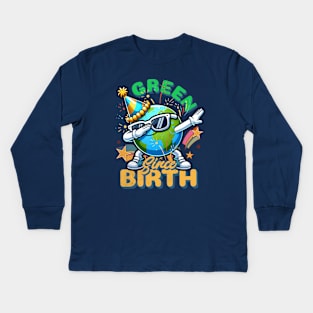 Earth Day April 22 Celebration Kids Long Sleeve T-Shirt